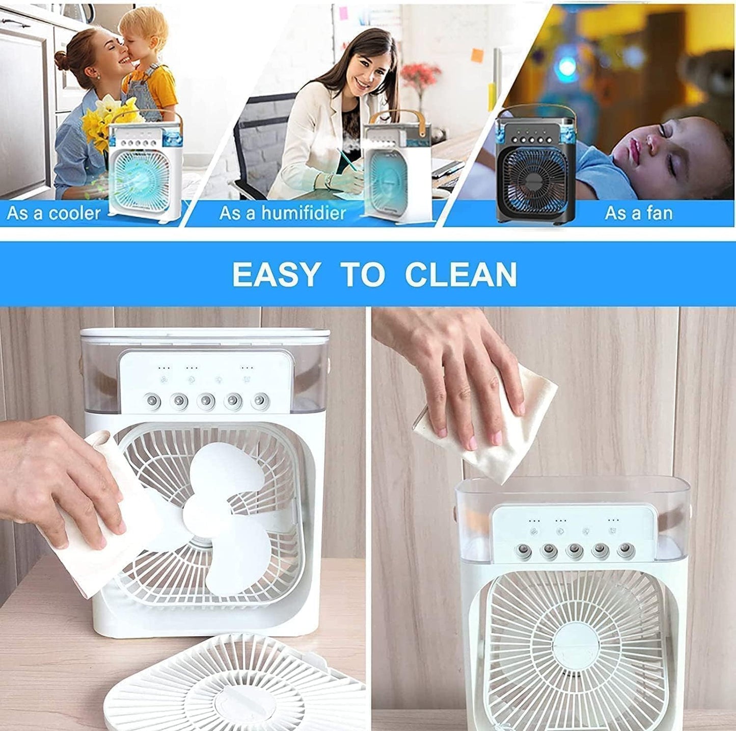 Air Cooler & Humidifier for Home, Hostel, Shop, Office & Travel