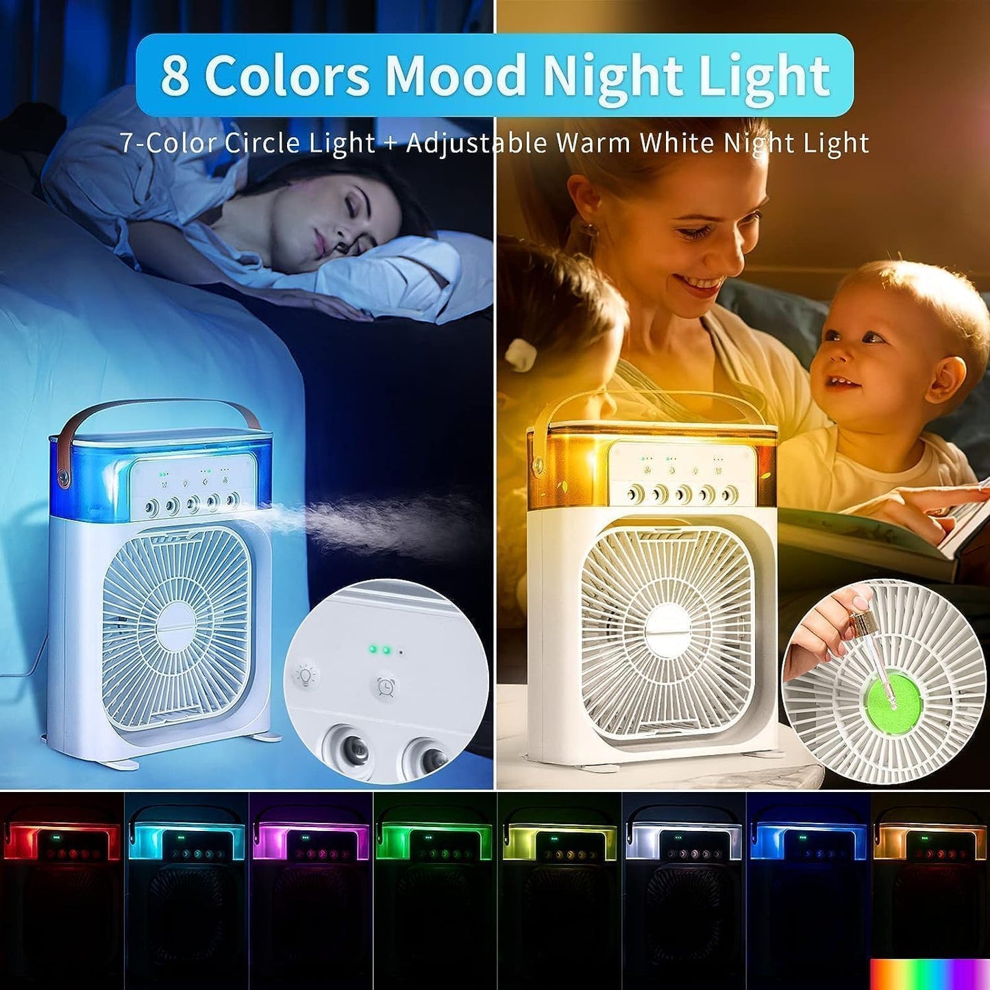 Air Cooler & Humidifier for Home, Hostel, Shop, Office & Travel